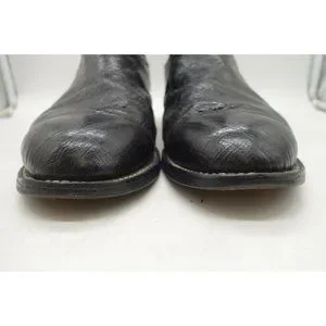 Larry Mahan Black Genuine Smooth Ostrich Cowboy Western Roper Boots Men\'s 7.5 XE Larry Mahan | Shoes | Larry Mahan Black Genuine Smooth  main image 3